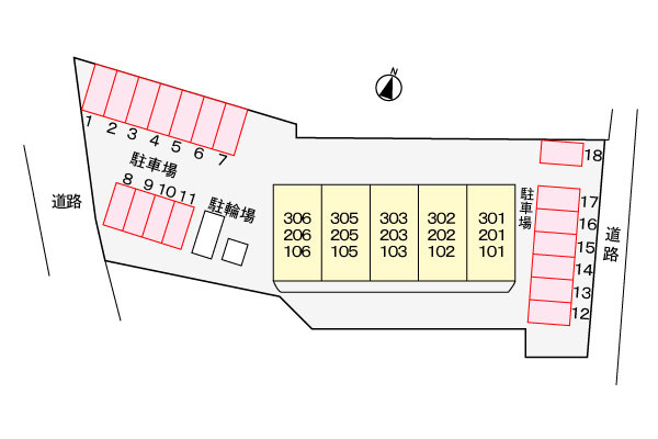 ヒルズ向イ山の区画図