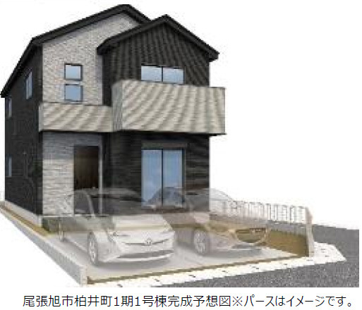 尾張旭市柏井町1期 全3棟　＜仲介手数料無料＞東栄小・東中　新築一戸建て