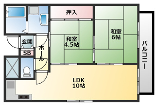 【間取り】 | プレアール南亀井Ⅱ