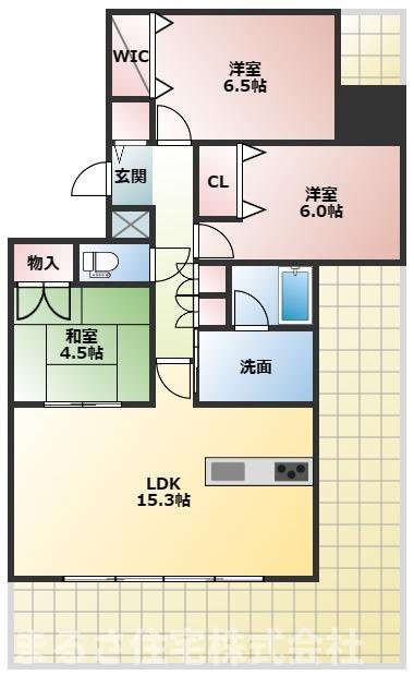 レクシア宮崎大橋アクアテラスの間取り