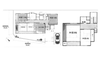 【間取り】 | 岩倉木野町　中古戸建【設備充実・角地】
