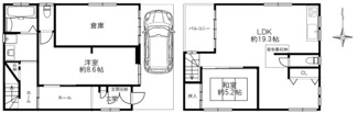 【間取り】 | 北区本庄東２丁目中古戸建