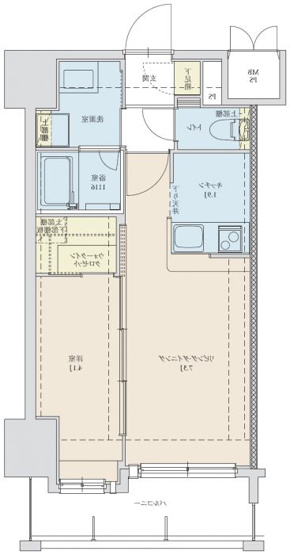【間取り】 | ネストピア博多駅前Ⅱ