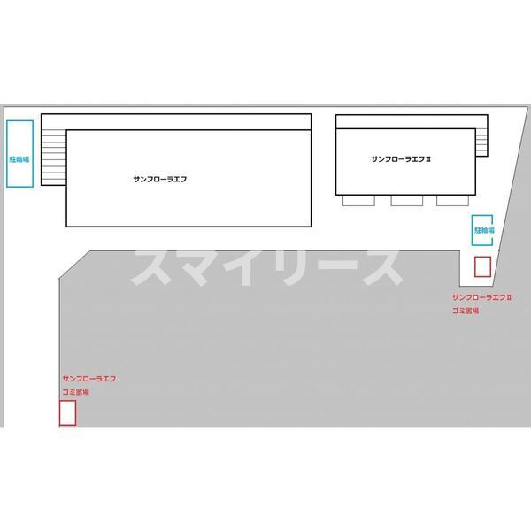 サンフローラ・エフの駐車場