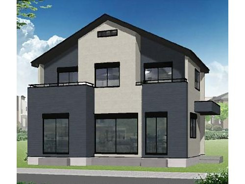 【保土ケ谷区今井町867-14新築戸建て】★仲介手数料無料★の外観パース