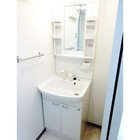 【独立洗面台】 | ピュアドームパラジオ博多 | ※写真や図と実際の現状とが異なる場合は現状を優先させていただきます。