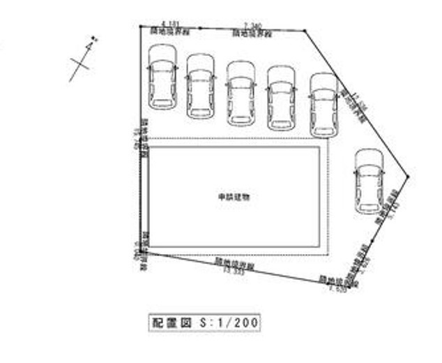 【土地図＋建物プラン例】 | 高知市朝倉戊