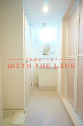 ラ・ヴェリテ水天宮【キャッシュバック対象物件】の洗面所|広い洗面スペース