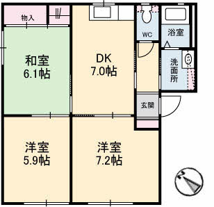【間取り】 | シャーメゾンコンファーレ　A棟