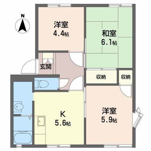 フレグランス竜山の間取り