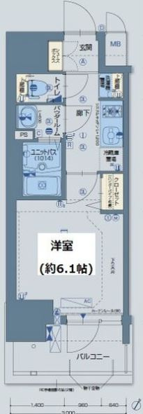 グランカリテ北大阪リヴィエの間取り