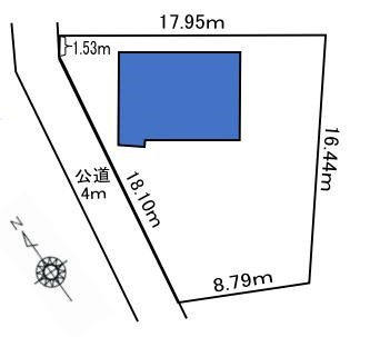 久喜市除堀　中古一戸建ての区画図