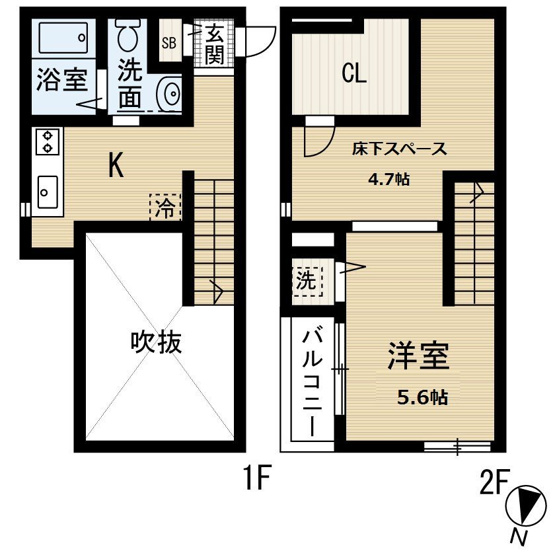 【間取り】 | Kコーポ伊都