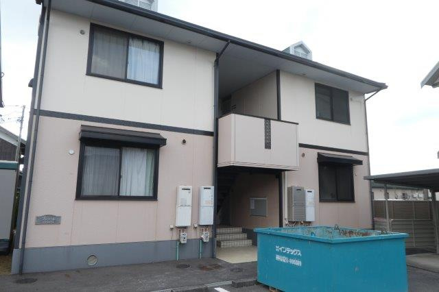倉敷市茶屋町のアパートの外観