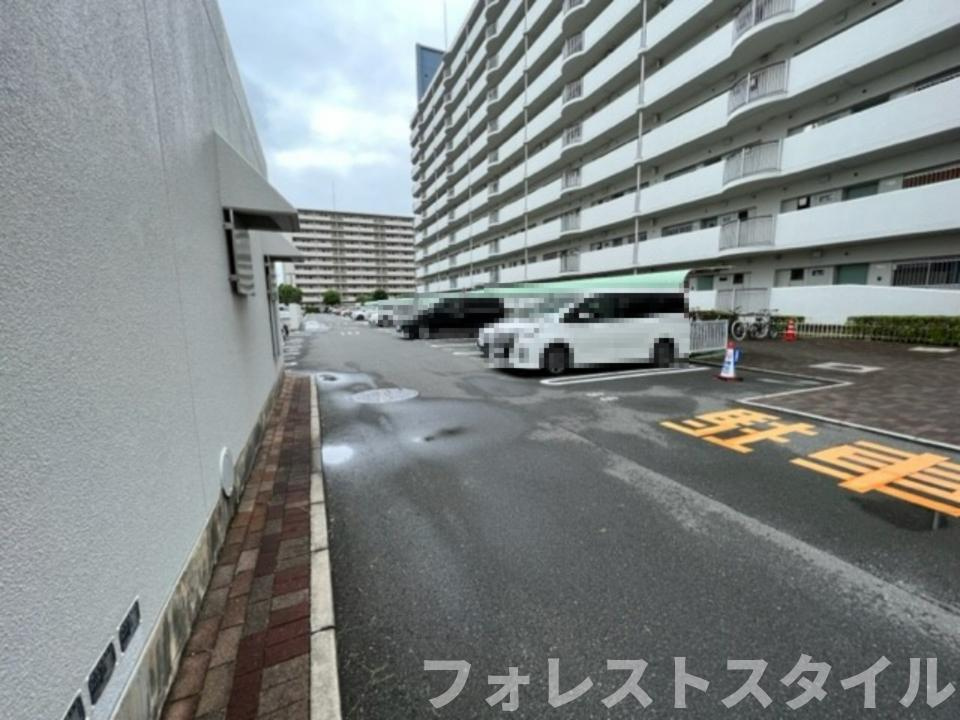 毛馬コーポの駐車場