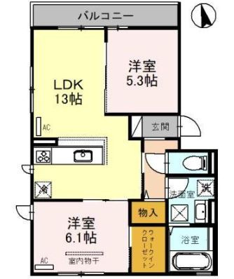 【間取り】 | Mon Reveはくよう(モンレーヴはくよう）