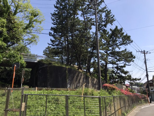 海見え！江の島一望　旧社宅跡地の大型用地の外観