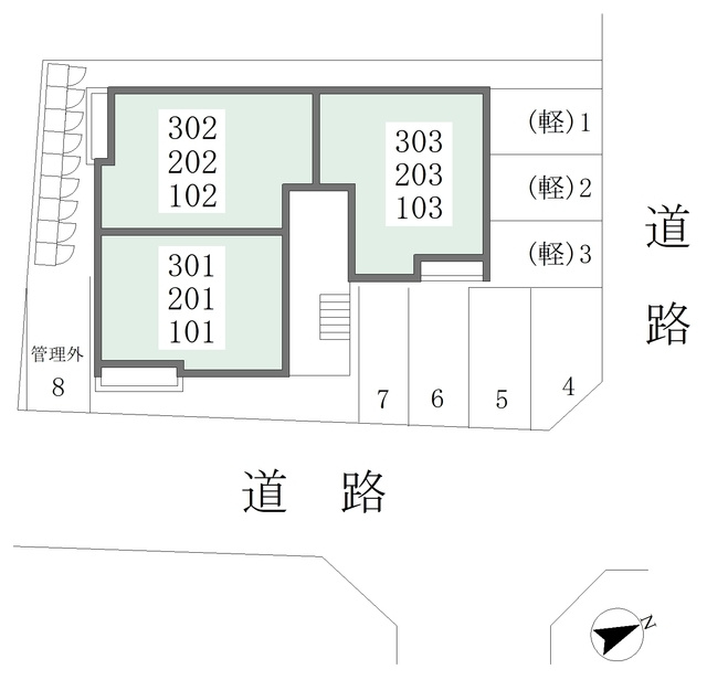 ベルフルールの区画図