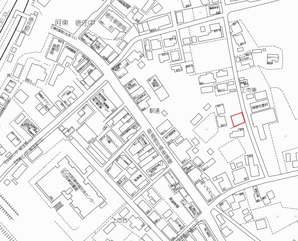 売土地　阿東徳佐中の土地図