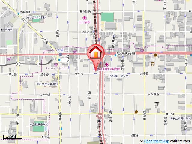 プレサンス京都四条堀川の地図