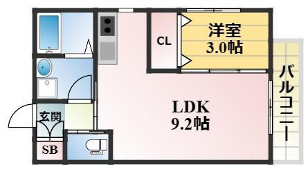 ル・レーヴ今津ノースの間取り
