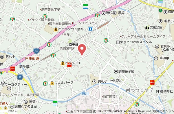レジデンスオガサワラの地図