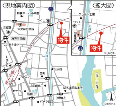 【地図】 | 三郷市幸房5590