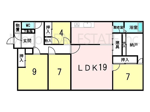【間取り】 | 北見市高栄西町中古住宅