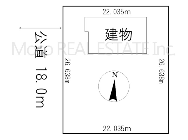 【区画図】 | 北見市高栄西町中古住宅