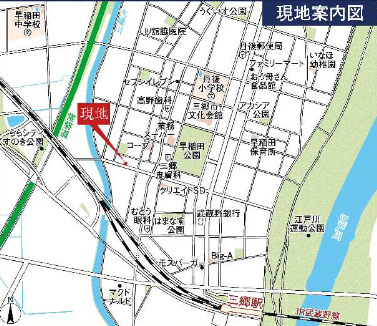 【地図】 | 三郷市早稲田4丁目2期　1号棟
