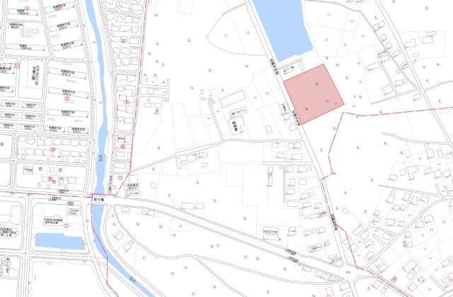 宇都宮市西刑部町　土地の地図