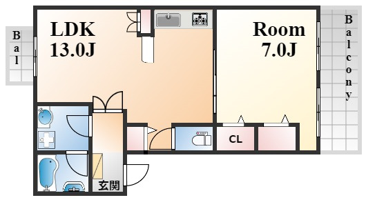ライオンズマンション本山第５の間取り