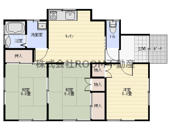 都原貸家の間取り