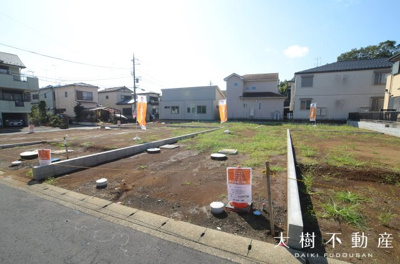 【前面道路含む現地写真】 | 海老名市大谷南４丁目　売地　全６区画　【仲介手数料無料】