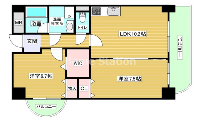 【間取り】 | フラット野田Ⅲ