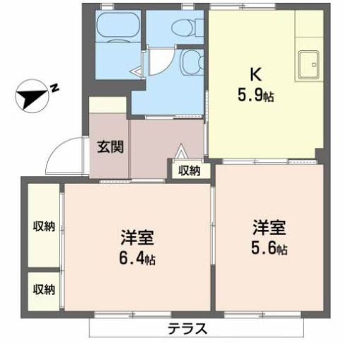 【間取り】 | ラ・フォーレ深井H棟