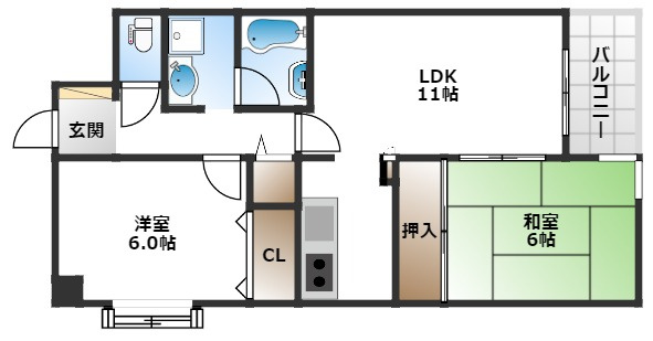 【間取り】 | ロアール豊中