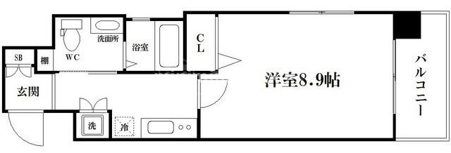 ディナスティ松屋町Ⅱの間取り