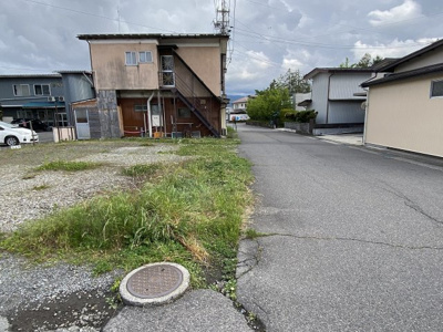 【外観】 | 岡谷市長地権現町３丁目売地② | 外観＋西側前面道路