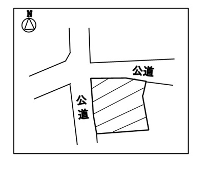【区画図】 | 岡谷市長地権現町３丁目売地② | 概略図