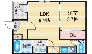 【間取り】 | ハーモニーテラス大幸 | 略図の為、現状優先