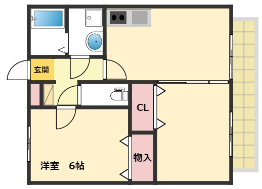 メゾンソレイユＡの間取り