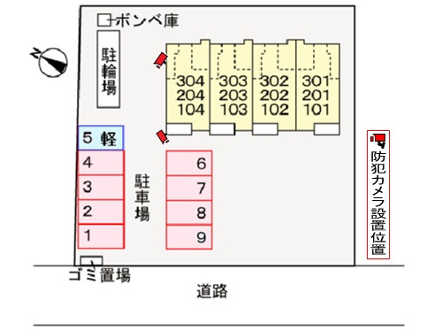 ヴィオレッタの区画図