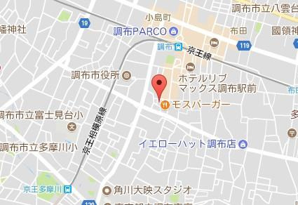マートルコート調布コアシティの地図