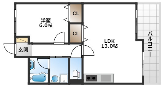 【間取り】 | 緑地ロイヤルハイツ