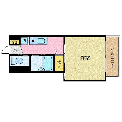 間取りと現況が異なる場合は、現況が優先となります。