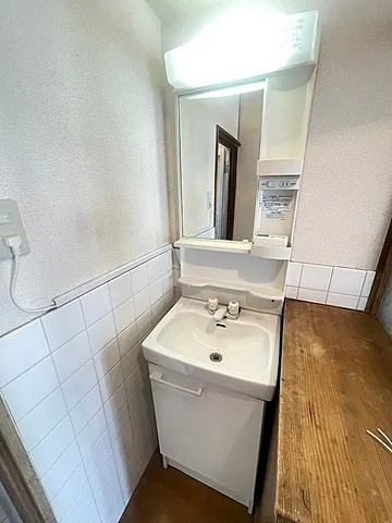 睦マンションの洗面所