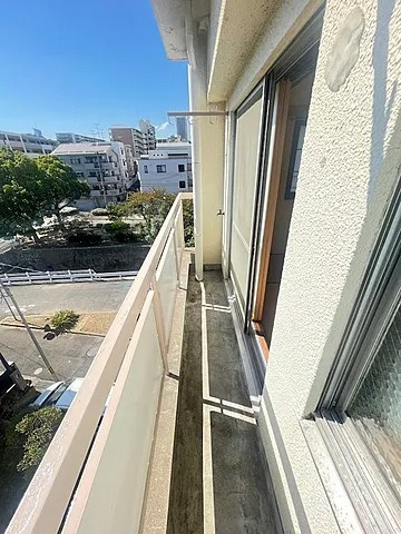 睦マンションのバルコニー