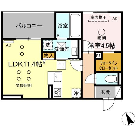 D-room新屋敷の間取り