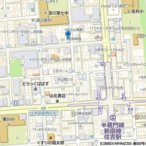【地図】ジョイシティ住吉Ⅱ